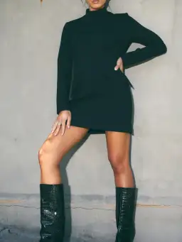 Mossman Vice Versa Mini Dress Black Size 12 for rent on The Volte - image 4