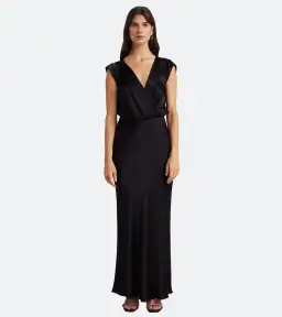 Bec & Bridge Moon Dance Maxi Dress Black Size 10