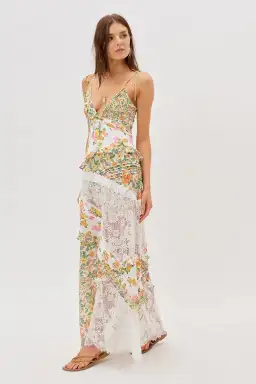 For Love and Lemons Rosalyn Maxi Dress Floral Size S / AU 8 for rent on The Volte - image 1