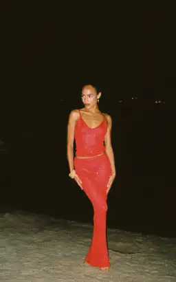 Asta Resort The Carolina Set in Rossa Sequin Size 6  for rent on The Volte - image 1