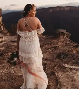 Spell Chloe Gown Cream Size Large / AU 12 for rent on The Volte - image 3