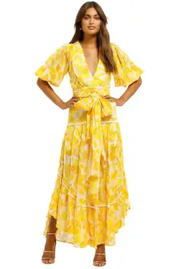 Significant Other Isla Dress Golden Floral Size 10 for rent on The Volte - image 1