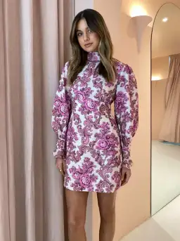 Alemais Isla Mini Dress Floral Size 14 for rent on The Volte - image 2