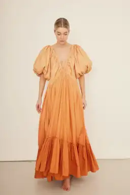 Rooh Collective Birthday Gown Orange Ombrè Size S / AU 8 for rent on The Volte - image 1