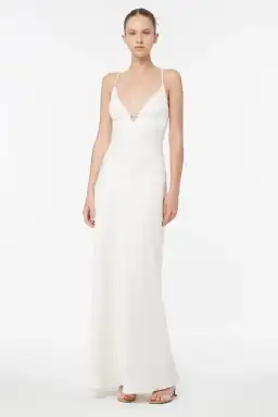 Manning Cartell Time to Shine Slip Dress Off White Size 10 for rent on The Volte - image 1