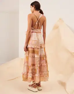 Kate Ford Larissa V Ruched Gown In Electra Size AU 12  for rent on The Volte - image 3