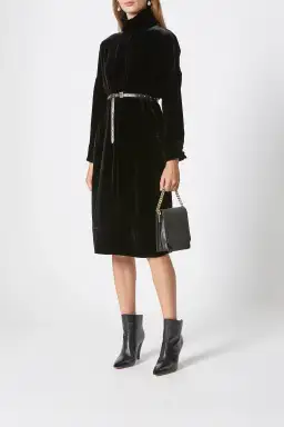 Scanlan Theodore The Velvet Dress in Black in Size 10 for rent on The Volte - image 1