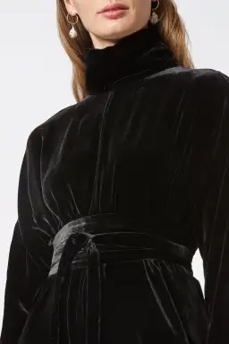 Scanlan Theodore The Velvet Dress in Black in Size 10 for rent on The Volte - image 3