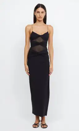 Bec & Bridge Montana Twist Maxi Dress  Black Size 6  for rent on The Volte - image 4