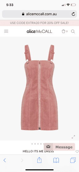 Alice McCall Hello Its Me Dress Blossom Size 6