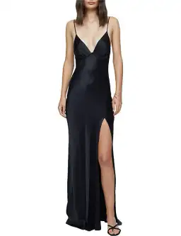 Bec & Bridge Ren Split Maxi Dress Black Size 6 for rent on The Volte - image 1