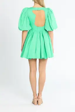 AJE Colette Cut Out Mini Dress Green  Size 14 for rent on The Volte - image 3
