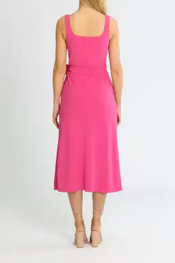 By Johnny Ora Midi Dress Pink Size 14 for rent on The Volte - image 3