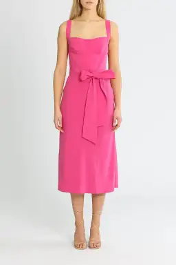 By Johnny Ora Midi Dress Pink Size 14 for rent on The Volte - image 1