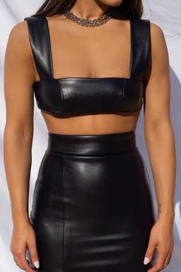 Effie Kats Thigh Split Midi Skirt and Crop Top Size XS for rent on The Volte - image 2