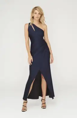 Sheike Matrix Maxi Dress Navy Size 10