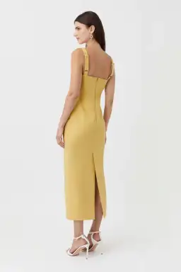 Camilla and Marc Brixton Midi Dress Yellow Size 8 for rent on The Volte - image 2