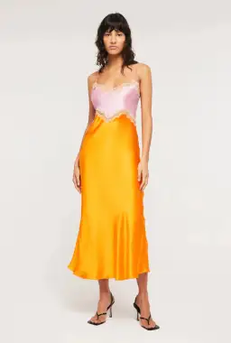 Ginia Hope Dress Pink/Orange Size 8 for rent on The Volte - image 5