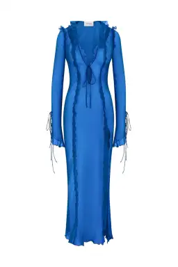 Rat & Boa Farretti Maxi Dress Blue Size 8 for rent on The Volte - image 4
