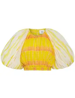 Aje Wilderness Crop Top & Skirt Set Yellow Check Size 10/12 for rent on The Volte - image 6