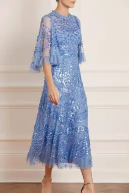 Needle and Thread Anais Sequin Ballerina Dress Blue Size AU 10 for rent on The Volte - image 2