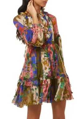 Zimmermann Tropicana Lantern Mini Spliced Multi Size 0 / AU 8 for rent on The Volte - image 3