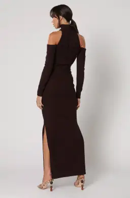 Winona Lucia Maxi Dress in Wine Brown Size M / AU 10 for rent on The Volte - image 3