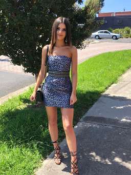 Eliyah the Label Zenith Dress Blue Size 8 for rent on The Volte - image 3