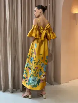 Alemais Dana Midi Dress Marigold Size 10 for rent on The Volte - image 2