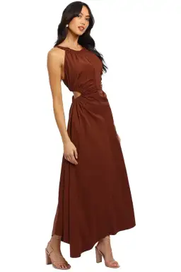 Camilla and Marc Coppola Maxi Dress Brown Size 10 for rent on The Volte - image 2