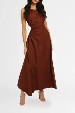 Camilla and Marc Coppola Maxi Dress Brown Size 10 for rent on The Volte - image 1