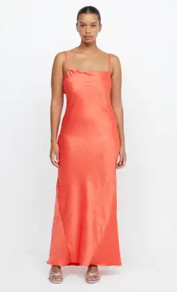 Bec & Bridge Lani Maxi Dress in Fire Red Size AU 10