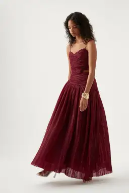 Aje Laurier Wave Maxi Dress Size AU 12