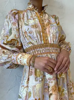 Alemais Solitaire Dress Watercolour Size AU 10 for rent on The Volte - image 4