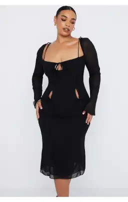 House of CB Ophelia Cutout Midi Dress Black Size L / AU 12 for rent on The Volte - image 2