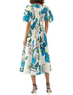 Aje Pedestal Corseted Midi Dress Floral Size 16 for rent on The Volte - image 4