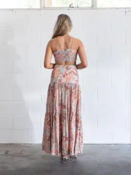 Bec & Bridge Miami Palm Skirt and Top Set Print Size 10 for rent on The Volte - image 4