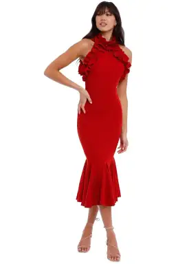 Elliatt Composure Dress Scarlet Red Size AU 10