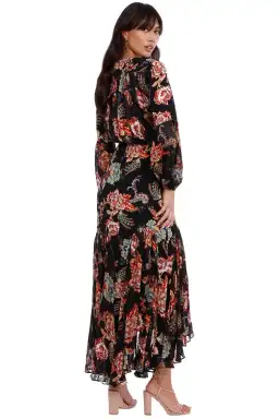 Elliatt Balance Dress Black Print Size AU 8 for rent on The Volte - image 3