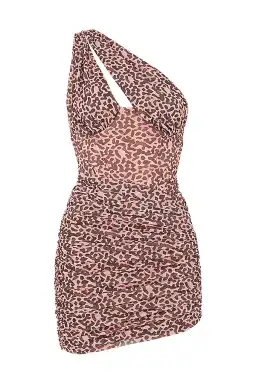 House of CB Clementine Cut Out Mini Dress Animal Print Size 8 for rent on The Volte - image 4