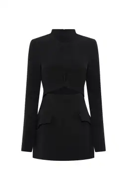 Camilla and Marc Ilona Long Sleeve Mini Dress Black Size 12 for rent on The Volte - image 5