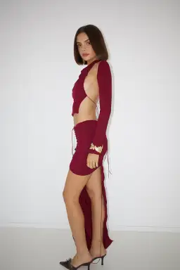 Deconduarte Greco Top Red Size 6  for rent on The Volte - image 2