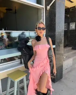 House of CB Sarina Gown Apricot Size S/Au 8  for rent on The Volte - image 2