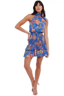 Elliatt Virago Dress Blue Multi Print Size 14 for rent on The Volte - image 1