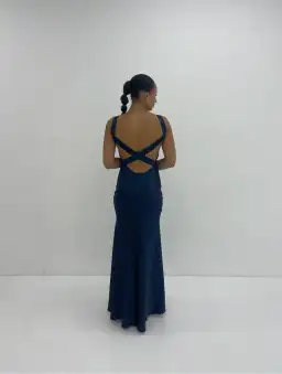 Frankie Lane the Label Delphi Gown Blue Size 8 for rent on The Volte - image 3