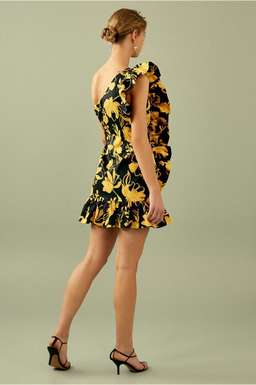 Nomad mini dress Black & Gold 8 for rent on The Volte - image 4