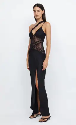 Bec & Bridge Ria Asym Maxi Dress Black Size 8 for rent on The Volte - image 3