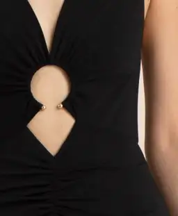 Bec & Bridge Lindsey V Maxi Dress Black Size 6 for rent on The Volte - image 4