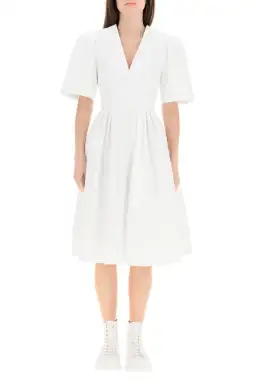 Alexander McQueen Piquet Midi Dress White Size S / Au 8 for rent on The Volte - image 1