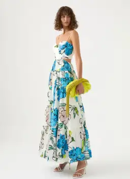 Aje Botanical Tiered Maxi Dress Print Size AU 8 for rent on The Volte - image 1